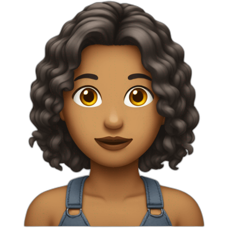 Emoji fille qui de rasz les cheveux emoji