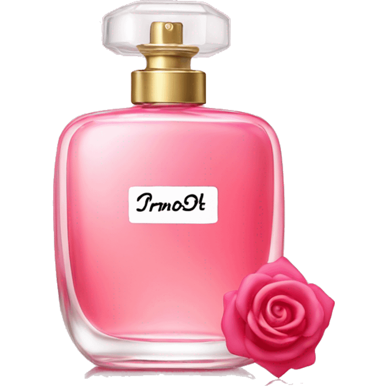 rose perfume in pink bottle emoji