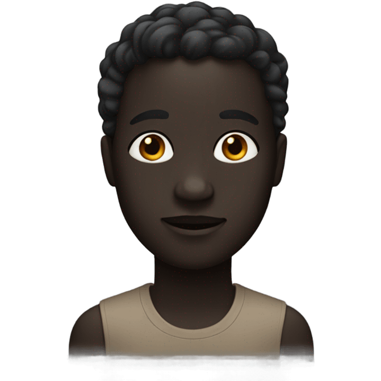 very black person emoji