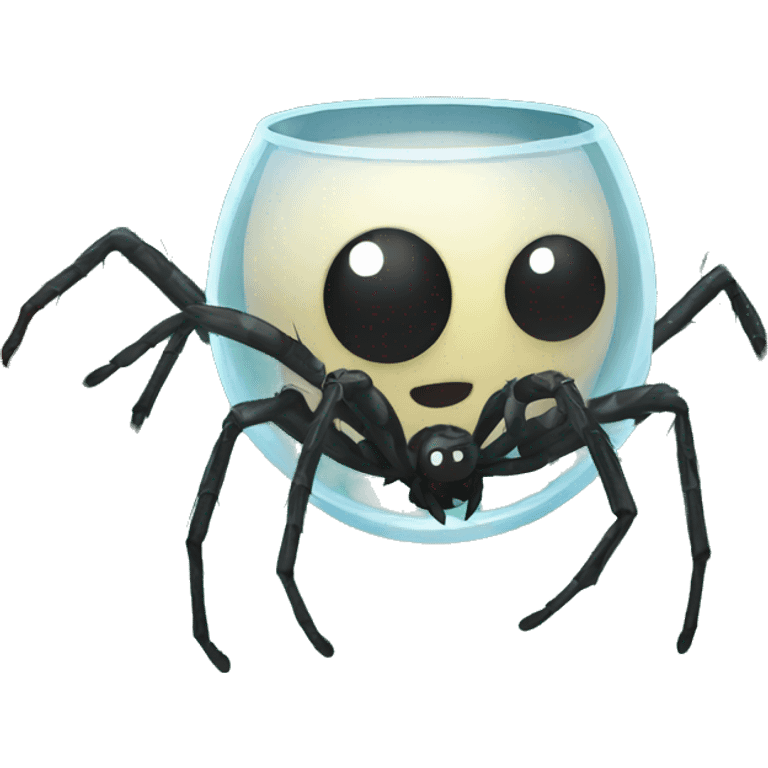 Spider under a Glas  emoji