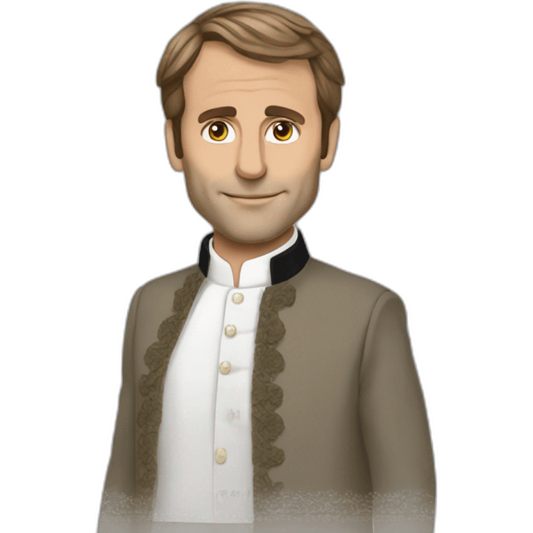 Macron en tenue traditionnel afghan emoji