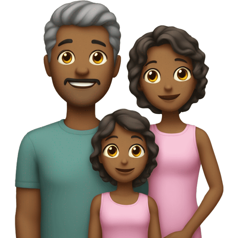 Single dad with three daughters emoji