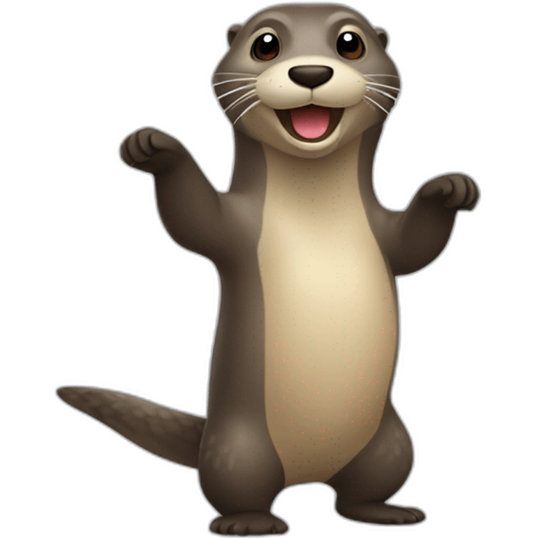 Une loutre qui dance la salsa emoji