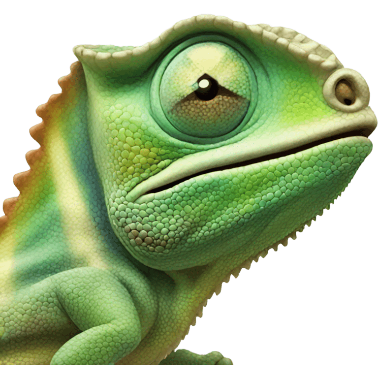 stoned chameleon  emoji