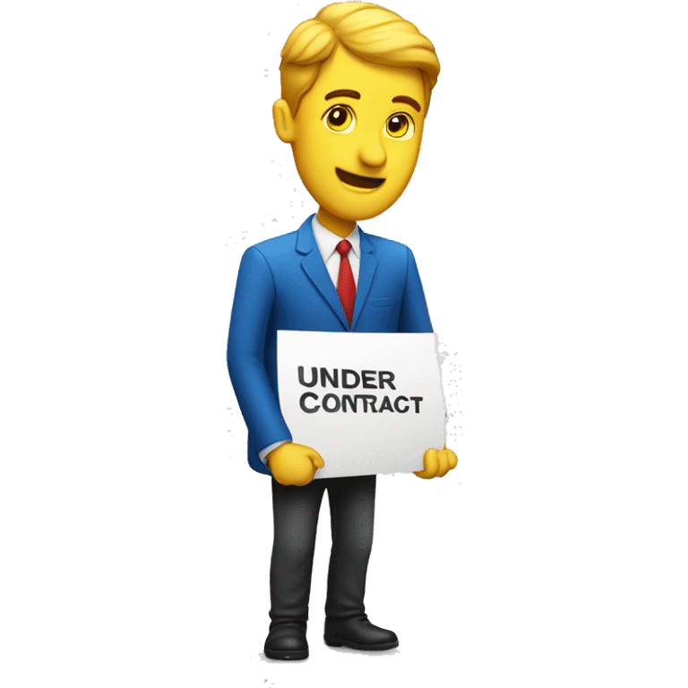 Under Contract Sign RE/MAX  emoji