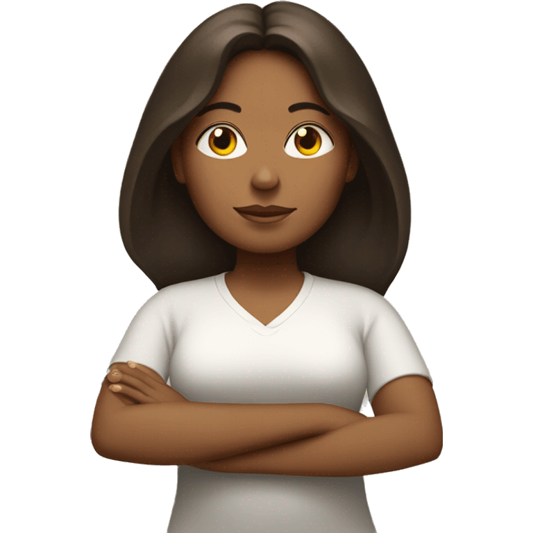 Meditation girl brunette  emoji