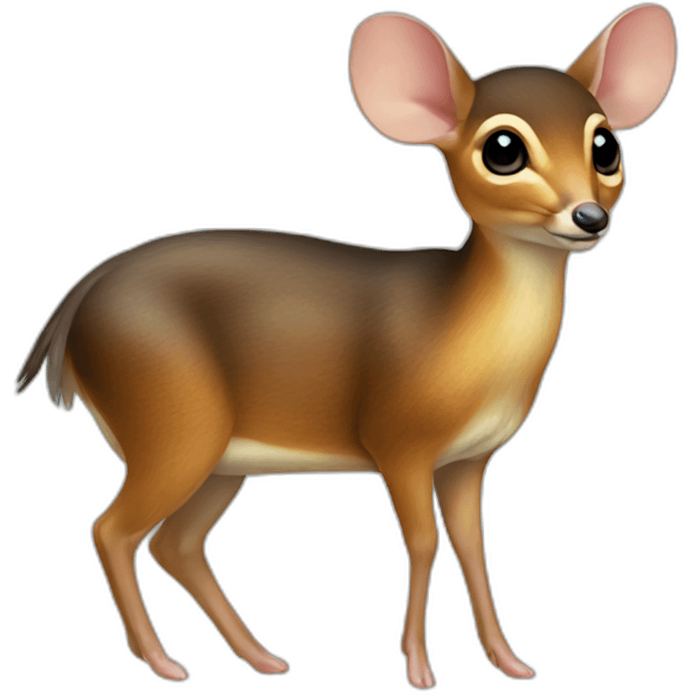 realistic full body mouse deer emoji