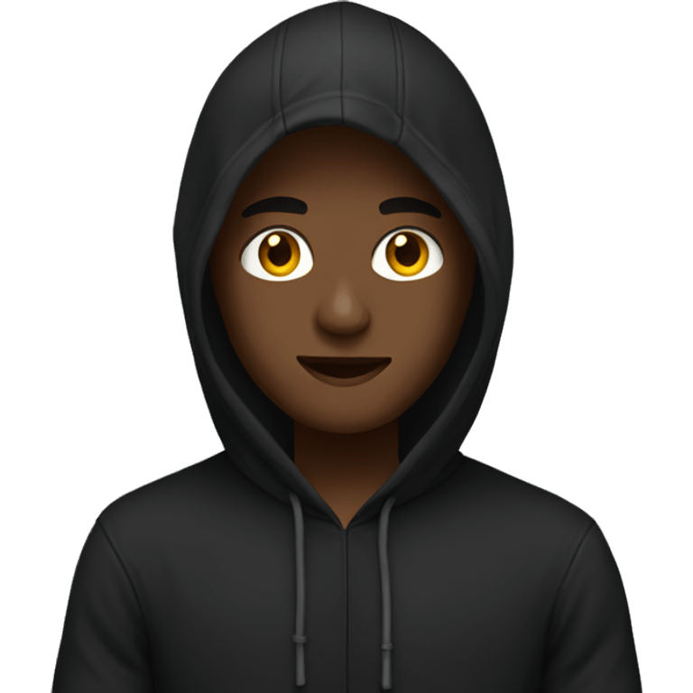 black hoodie  emoji