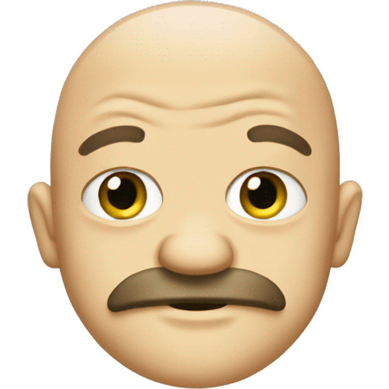 Pepe emote, 
bald with a beard emoji