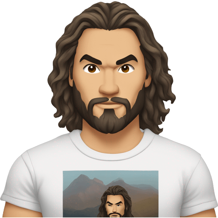 jason momoa wearing tee emoji