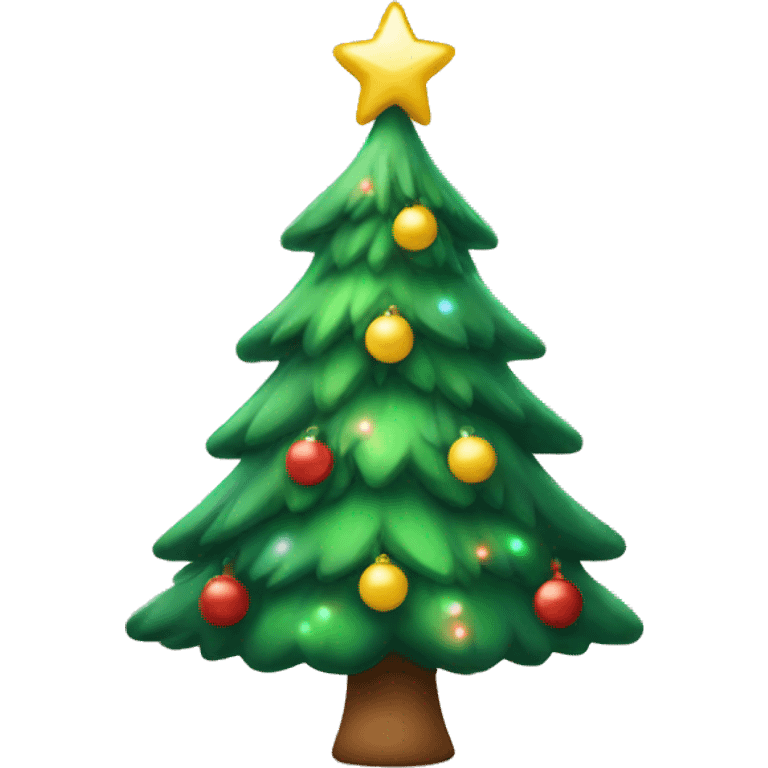 Cute Christmas tree emoji