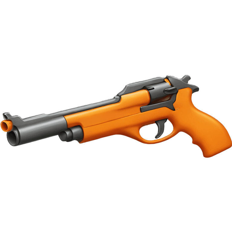 Orange gun emoji