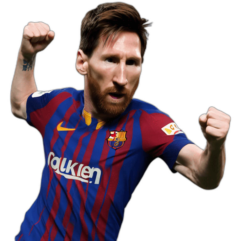 messi fight emoji