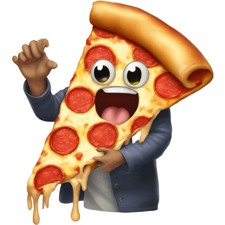 Monster pizza emoji