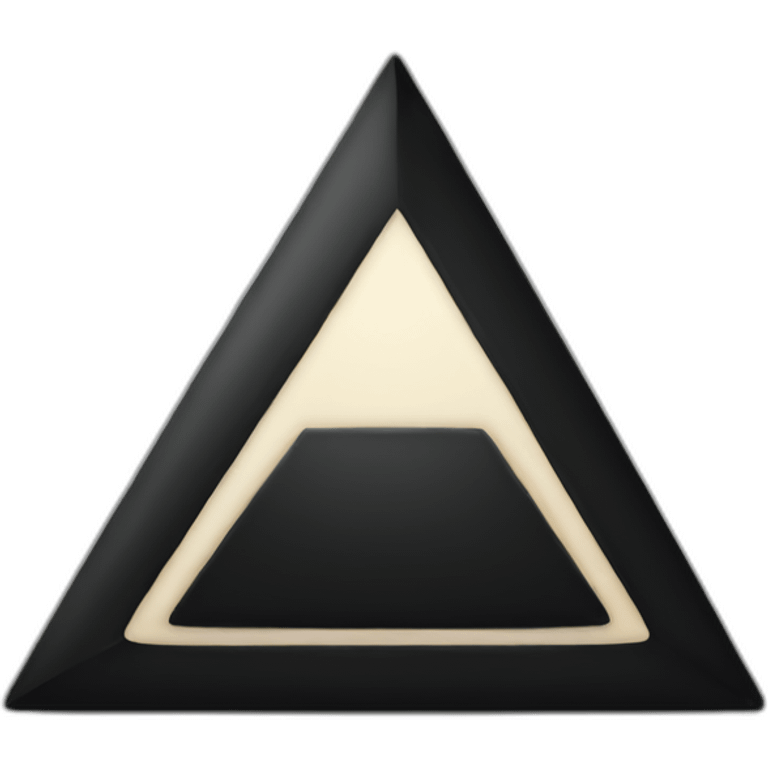 Black big triangle emoji