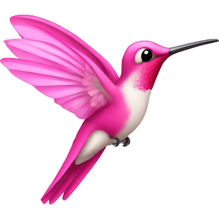 pink hummingbird emoji