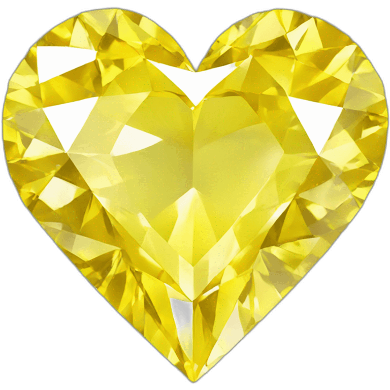 Yellow diamond heart emoji