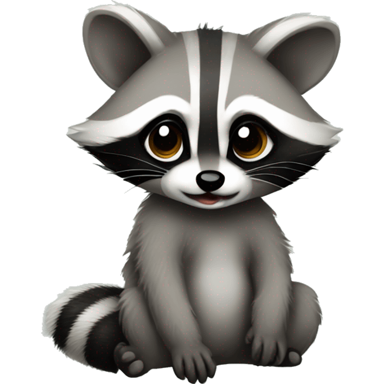 Baby raccoon  emoji