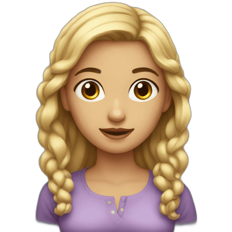 charming young woman emoji