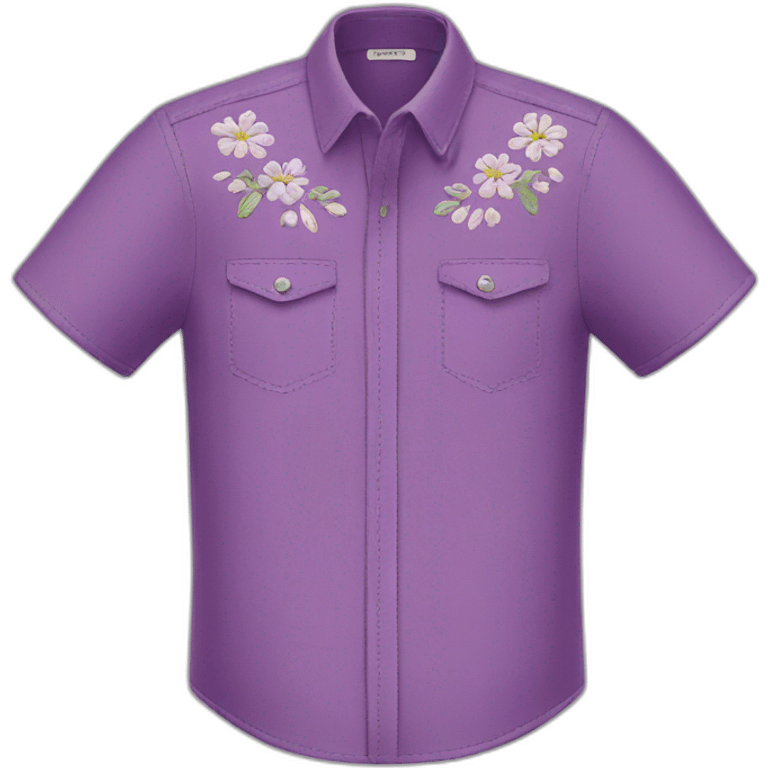 embroidered shirt emoji