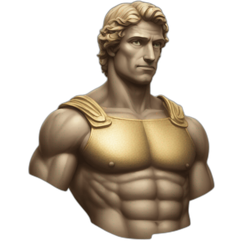 Statue man renaissance muscle emoji