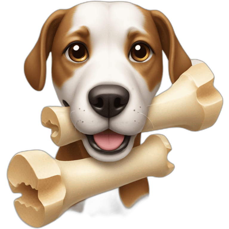 dog with a bone emoji