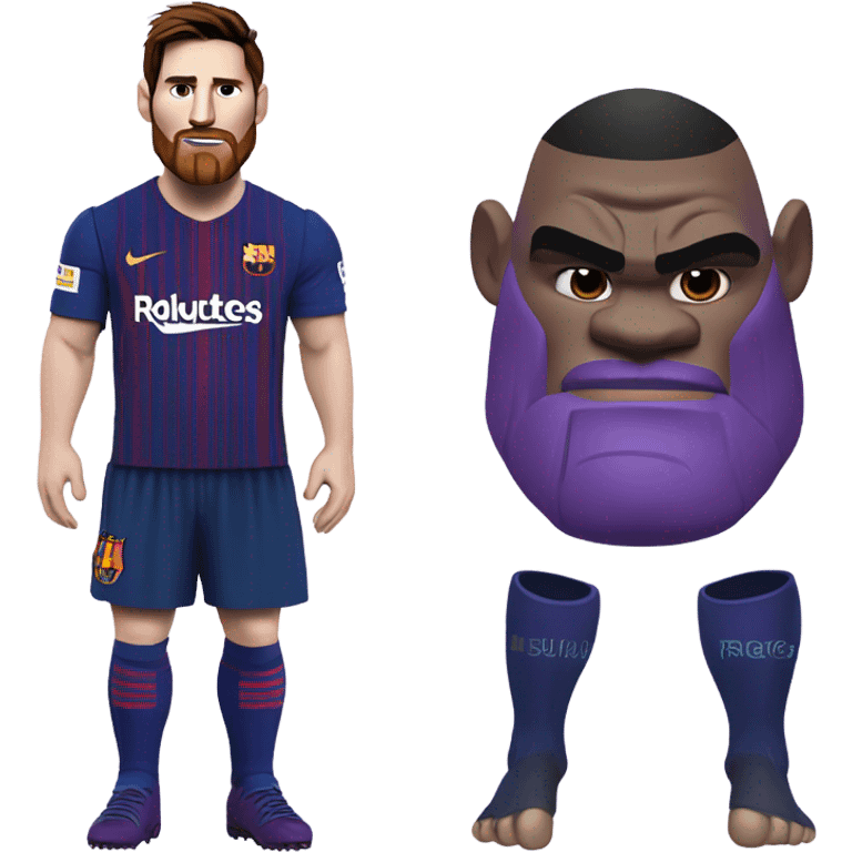 Messi thanos emoji