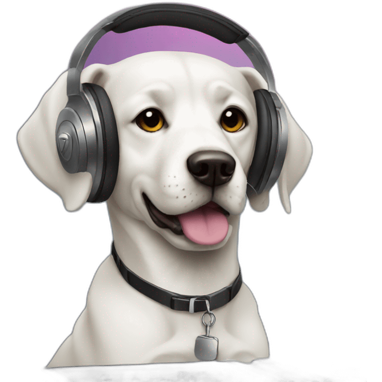 Dj dog emoji