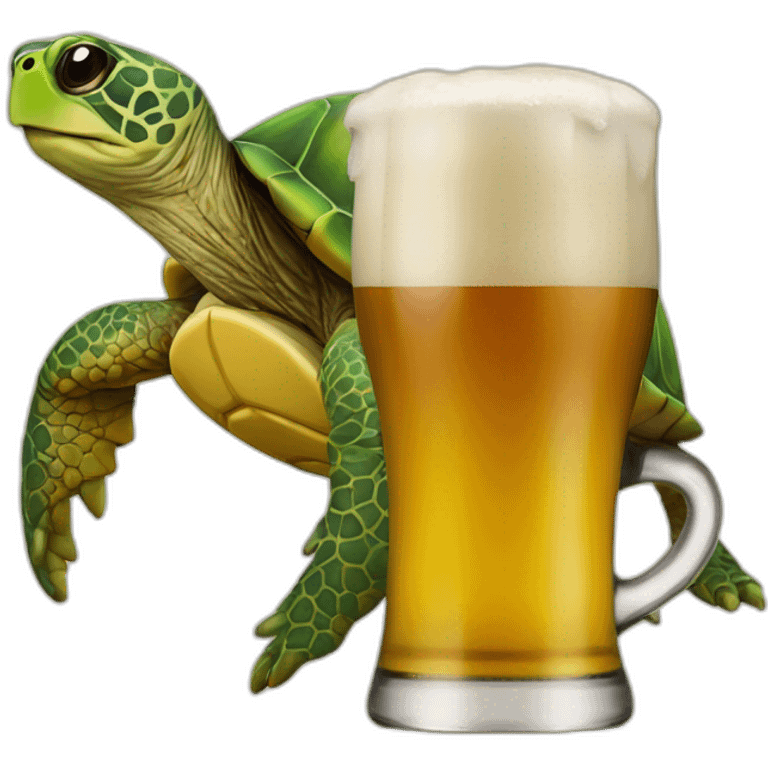 Tortue bière emoji