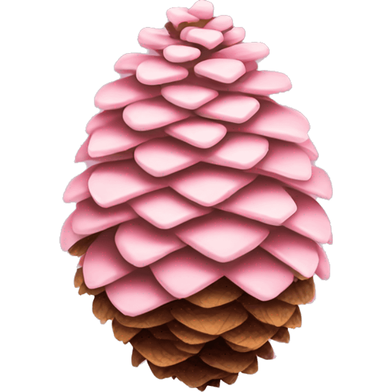 Light pink pine cone  emoji