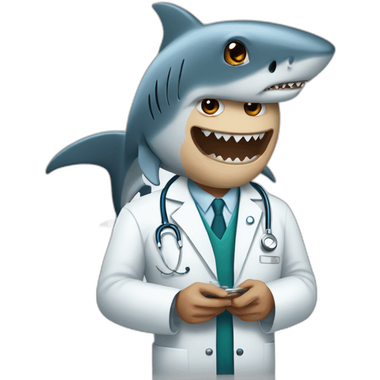 Shark doctor emoji