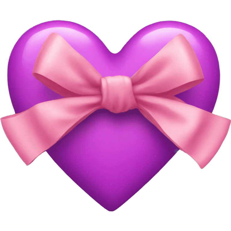 A heart with a bow on it emoji