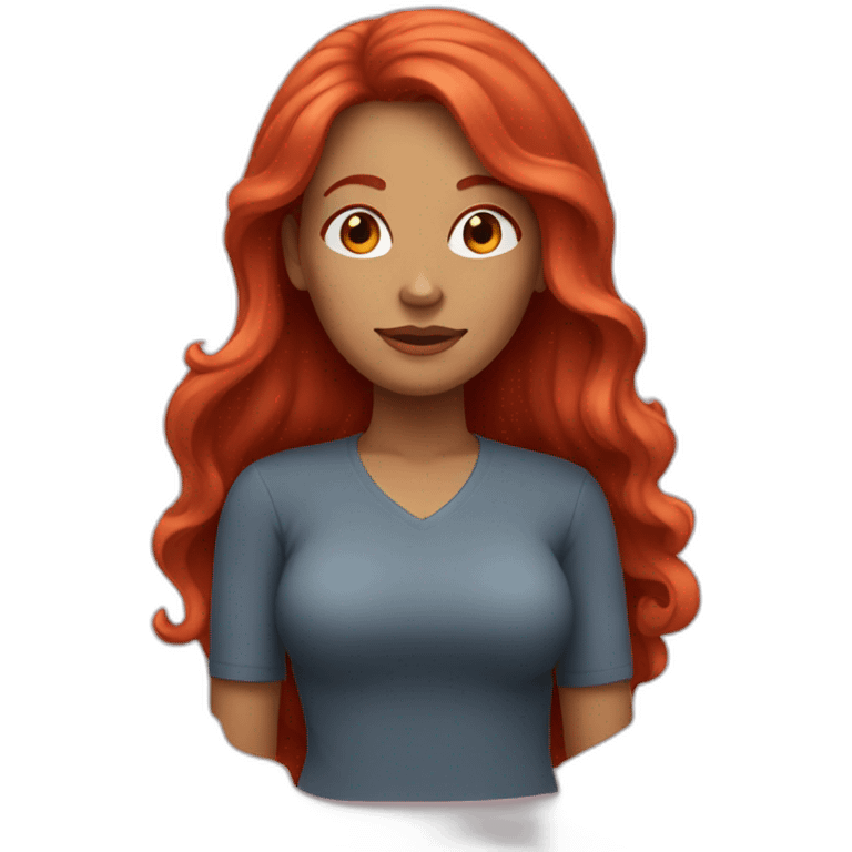 mother with long red hair emoji