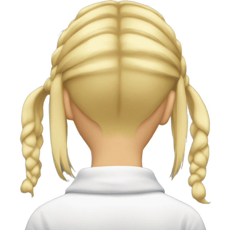 Blond girl back of head  emoji