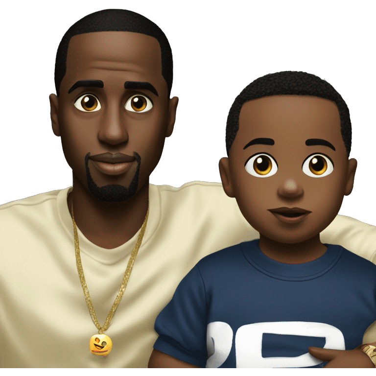 P diddy with baby Oli emoji