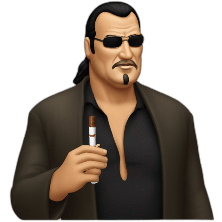 steven seagal with cigar emoji