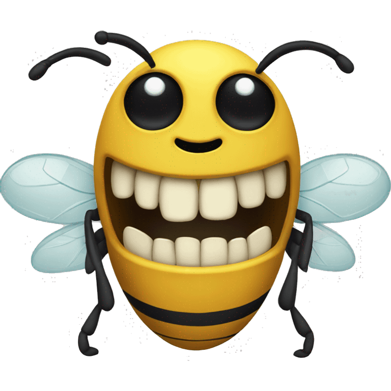 Bee with teeth  emoji