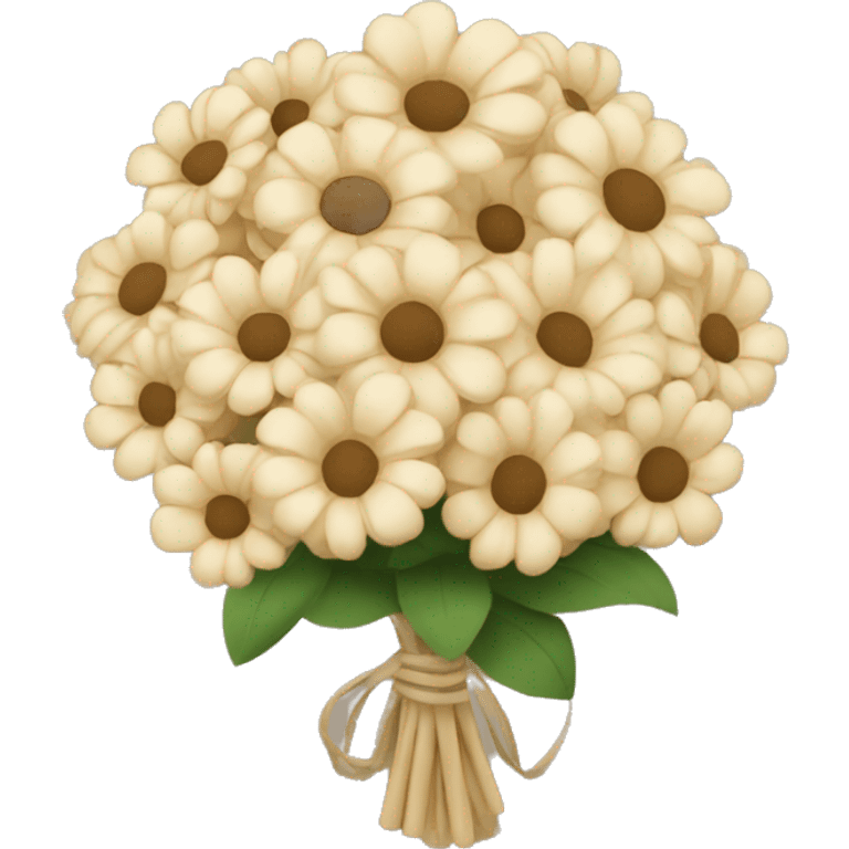 beige flower bouquet emoji