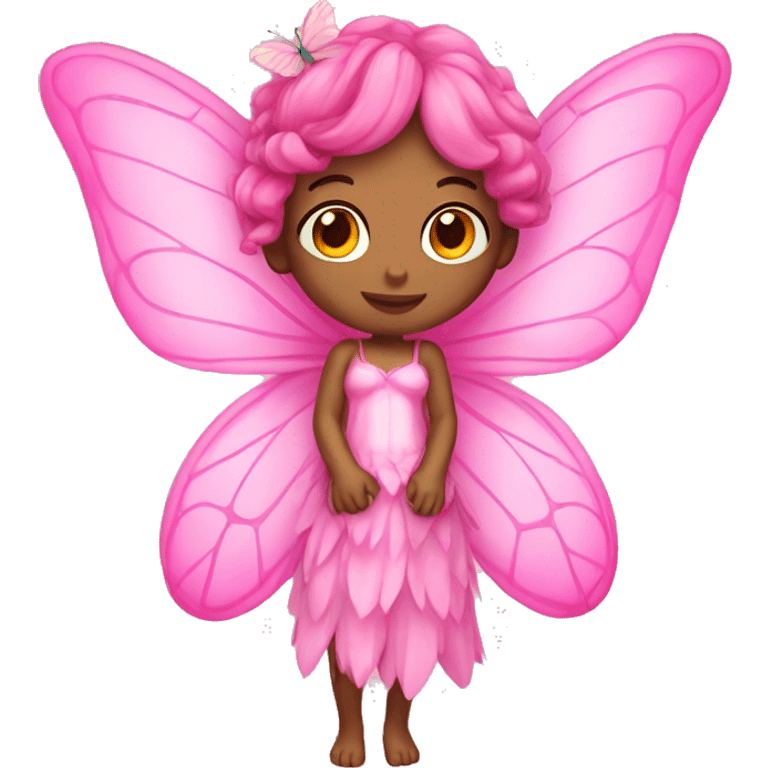 pretty pink butterfly fairy emoji