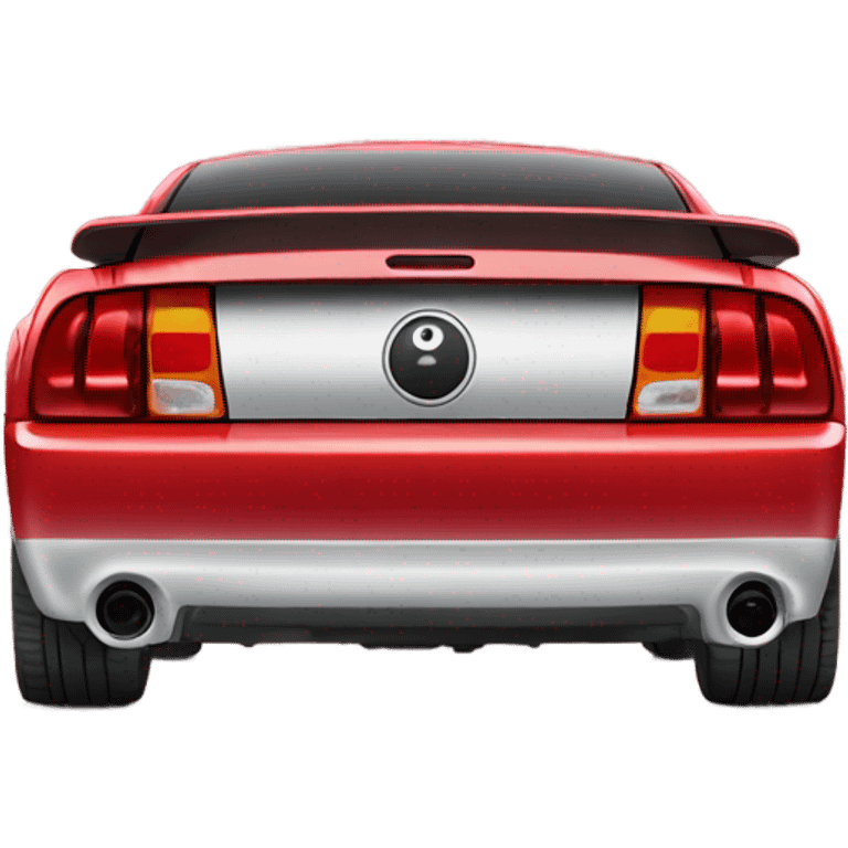 Front of 2003 red mustang  emoji