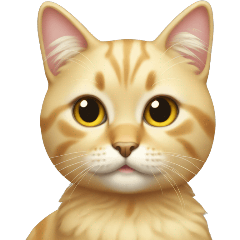 blonde cat with bow emoji