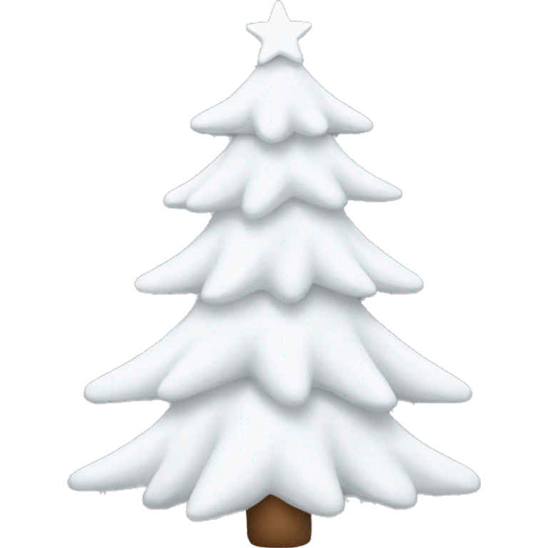 white christmas tree  emoji