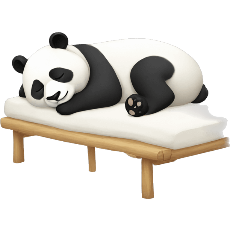 Sleeping lazy panda  emoji