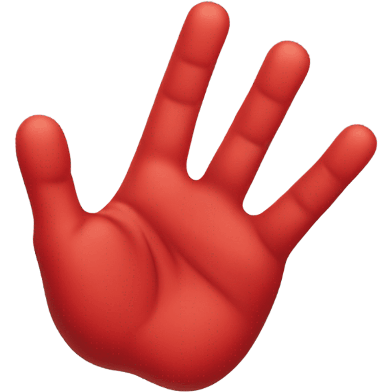 red hand emoji