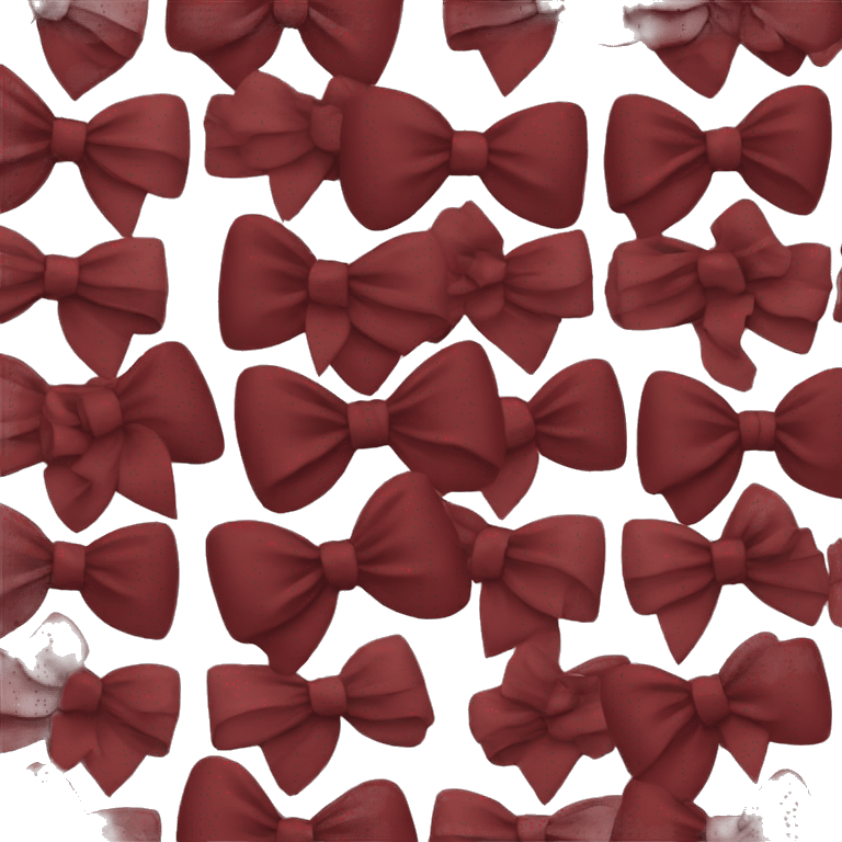 Dark red bow  emoji