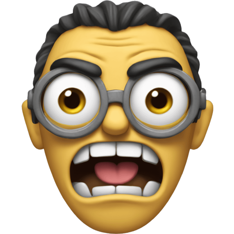 Snarling minion emoji