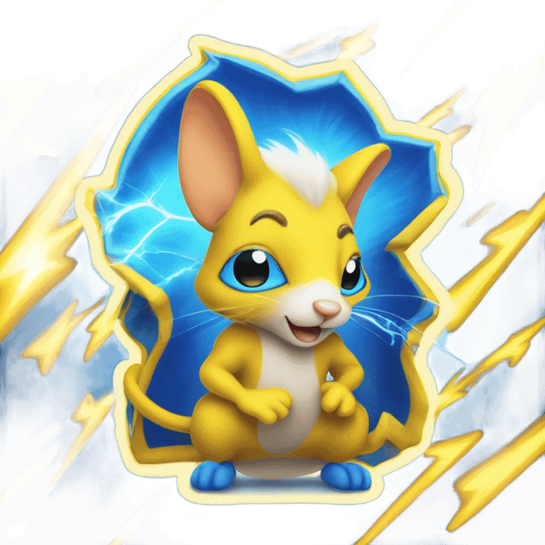 Electric mouse emoji