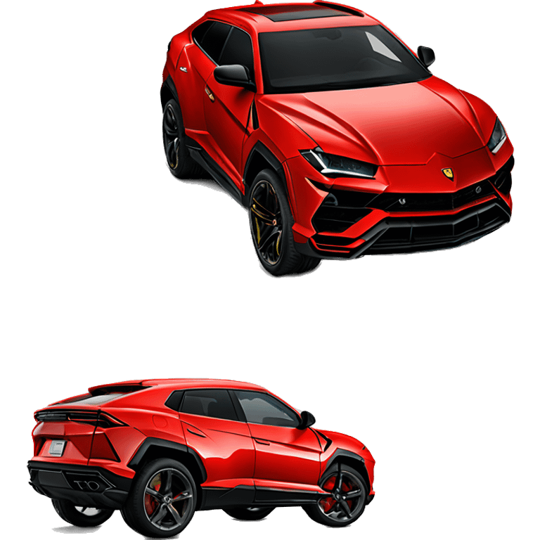 Red Lamborghini Urus emoji