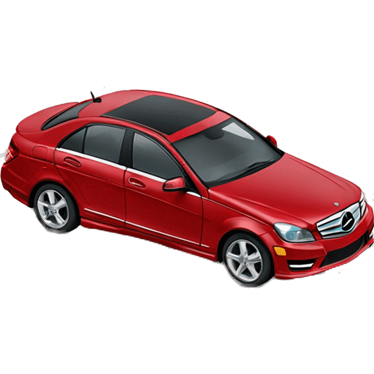 2011 red mercedes benz c300 emoji