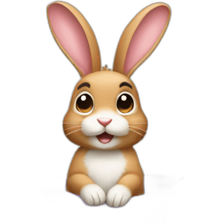 rabbit from gift box emoji